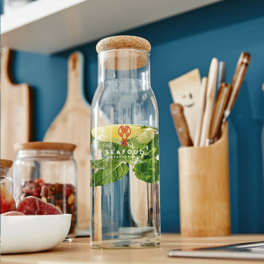 Logo trade promotional giveaway photo of: Algarve Carafe 1 L with a cork cap