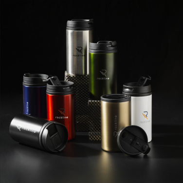 Logo trade promotional gifts picture of: Thermo Can RCS Recycled Steel 300 ml thermo cup