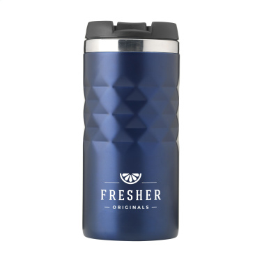Logotrade promotional giveaway picture of: Geometric Mug RCS Recycled Steel 280 ml thermo cup