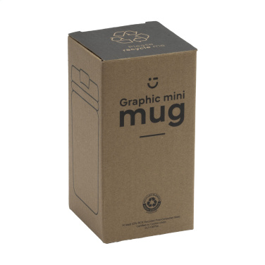 Logo trade promotional giveaways image of: Graphic Mini Mug RCS Recycled Steel 250 ml thermo cup