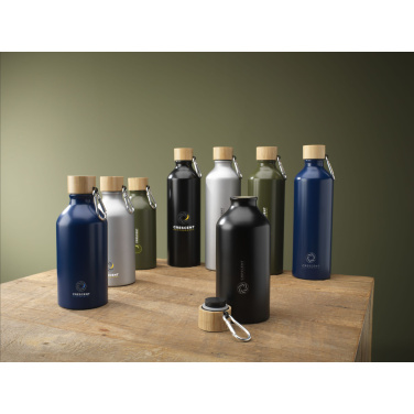 Logotrade promotional giveaways photo of: AluBamboo GRS Recycled Alu 500 ml water bottle