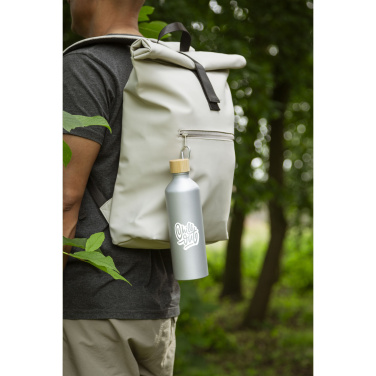 Logo trade promotional items picture of: AluBamboo GRS Recycled Alu 750 ml water bottle