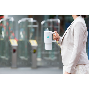 Logo trade promotional giveaway photo of: Rhino RCS Recycled Steel Cup 900 ml