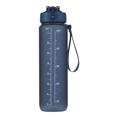 Logo trade advertising product photo of: AquaSport GRS Recycled Water Bottle 1,000 ml