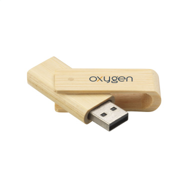 Logo trade promotional giveaways picture of: USB Waya Bamboo 16 GB