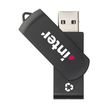 Logo trade corporate gifts image of: USB Twist Recycle 32 GB