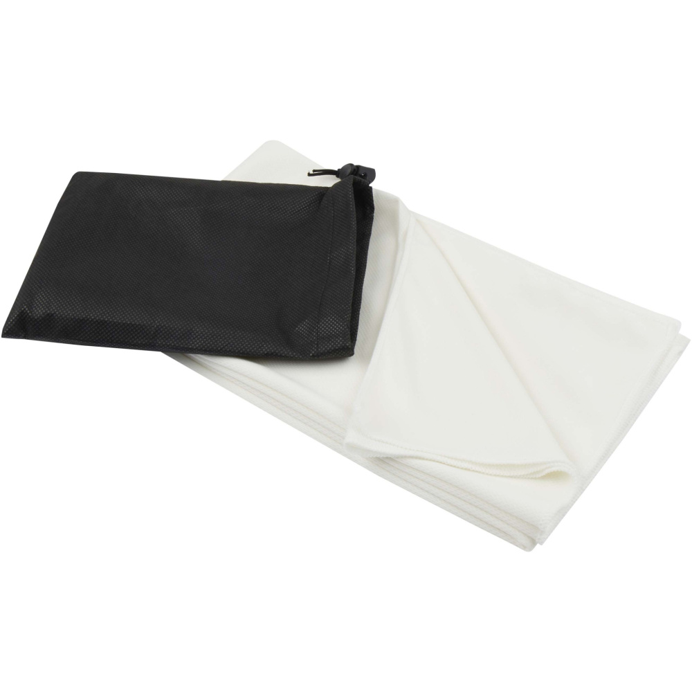 Logo trade promotional giveaway photo of: Lucas RPET sport towel 70x140 cm