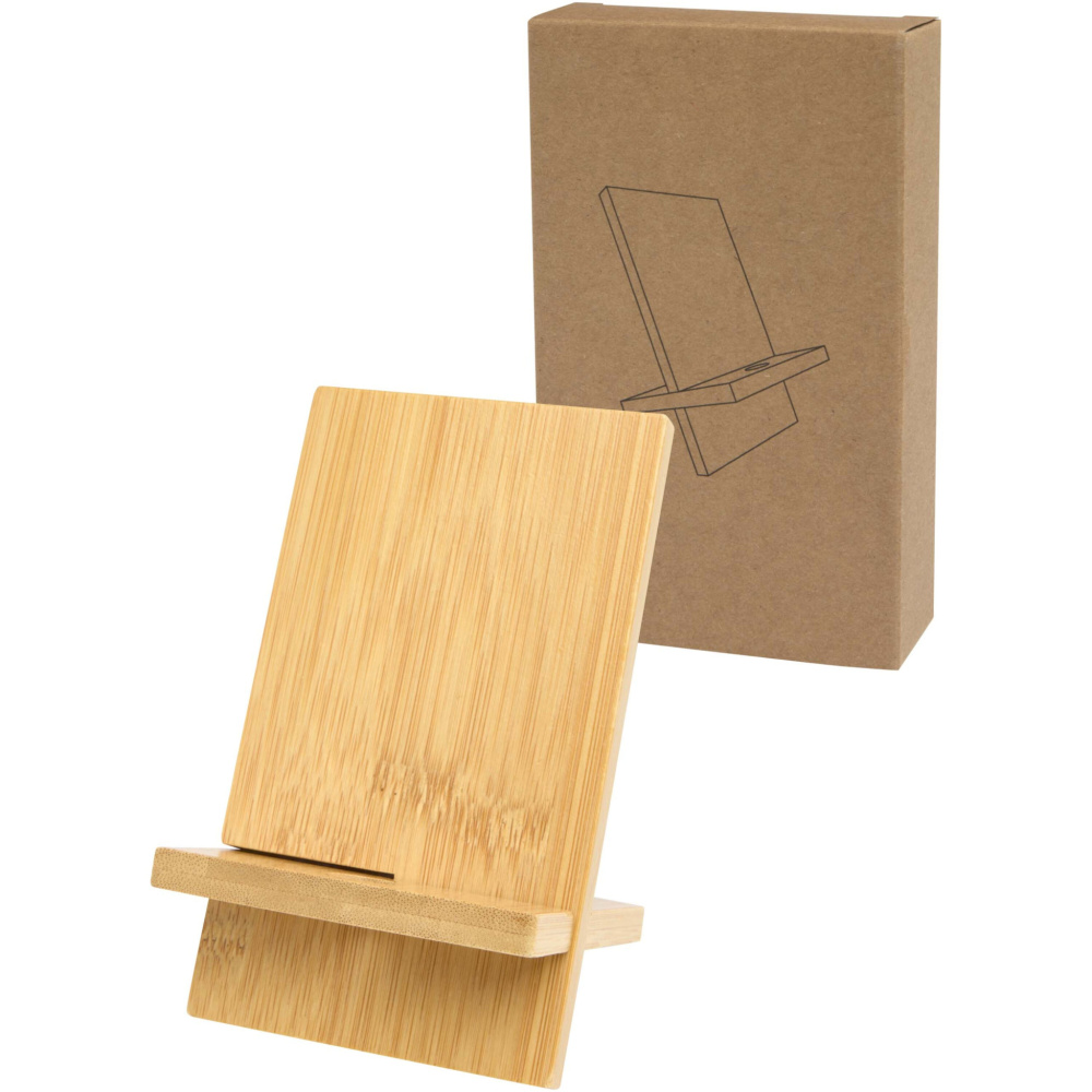Logo trade promotional items image of: Ceibo detachable bamboo phone stand