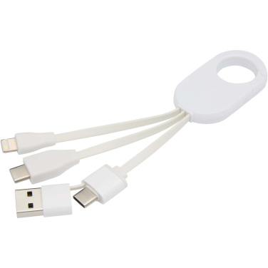 Logo trade advertising products picture of: Troop 4-in-1 recycled plastic charging cable