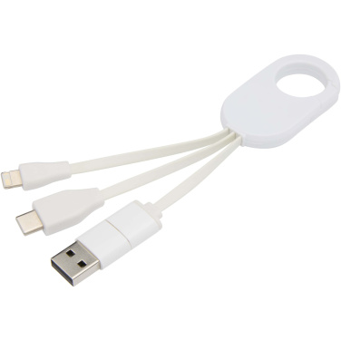 Logo trade promotional giveaways picture of: Troop 4-in-1 recycled plastic charging cable