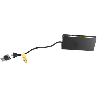 Logo trade promotional giveaways picture of: SCX.design H20 8-in-1 USB hub with dual input and 6-ports