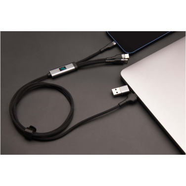 Logo trade advertising products image of: SCX.design C53 100W 5-in-1 rPET ultra fast charging cable