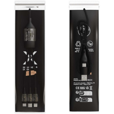 Logo trade promotional gifts image of: SCX.design C50 5-in-1 fast charging 100W/5A cable with digital display