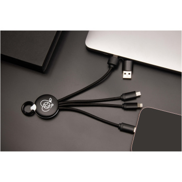 Logo trade corporate gifts image of: SCX.design C14 15W 5-in-1 charging cable