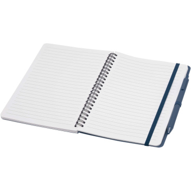 Logotrade promotional giveaway picture of: Thalaasa A5 ocean-bound hard cover notebook with ballpoint pen (black ink)
