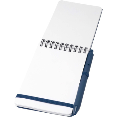 Logo trade advertising product photo of: Thalaasa A6 hard cover ocean-bound notebook with ballpoint pen (black ink)