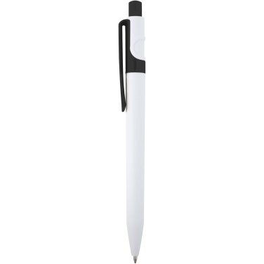 Logo trade promotional merchandise picture of: Unica recycled plastic ballpoint pen (black ink)