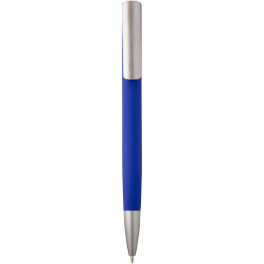 Logo trade promotional giveaways image of: Ziggur aluminium ballpoint pen (blue ink)