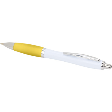Logotrade business gift image of: Nash recycled plastic ballpoint pen (blue ink)