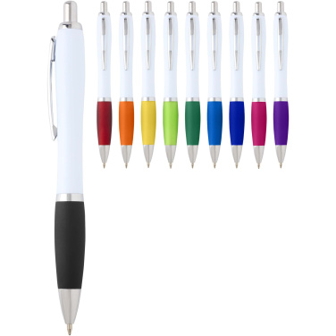 Logo trade promotional giveaways image of: Nash recycled plastic ballpoint pen (blue ink)