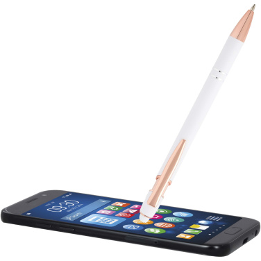 Logotrade promotional giveaway image of: Nanna ballpoint pen with rose gold finish (blue ink)