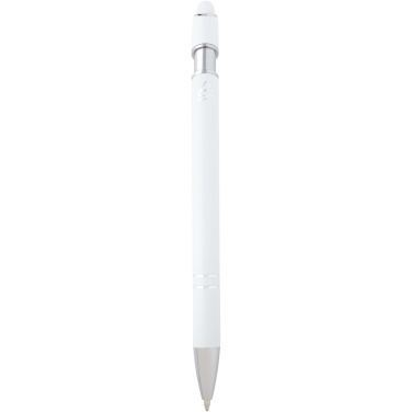 Logo trade business gifts image of: Kish ballpoint pen with silver finish (blue ink)