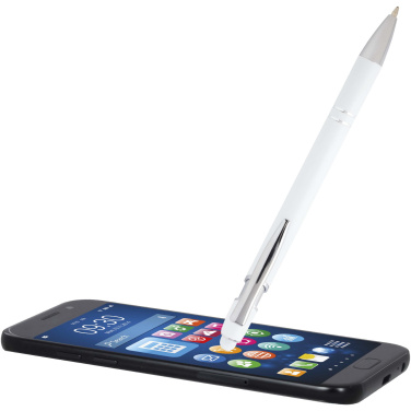 Logotrade promotional item picture of: Kish ballpoint pen with silver finish (blue ink)