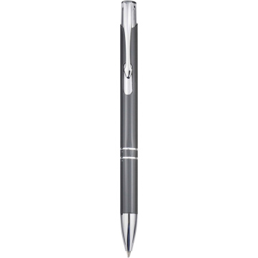 Logo trade promotional giveaway photo of: Moneta recycled aluminium ballpoint pen (blue ink)