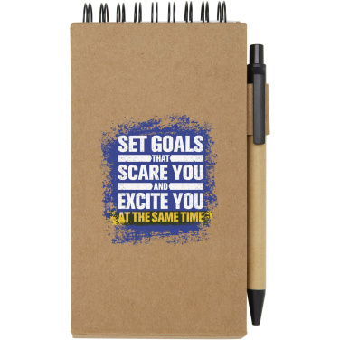 Logo trade promotional product photo of: Flipper sticky notepad with ballpoint pen (black ink)