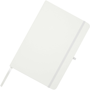 Logo trade advertising product photo of: Teak A5 recycled hard cover notebook with lined pages