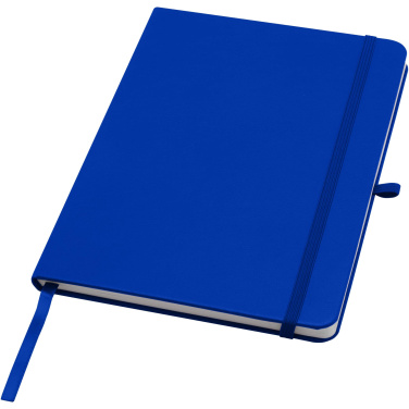Logo trade advertising product photo of: Teak A5 recycled hard cover notebook with lined pages