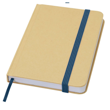 Logo trade promotional giveaways picture of: Reed A6 recycled hard cover notebook with plain pages