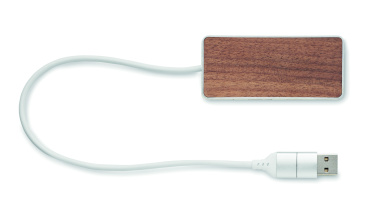 Logo trade corporate gifts picture of: USB hub 4 ports 27,5 cm
