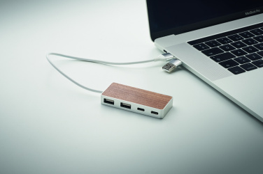 Logotrade promotional product picture of: USB hub 4 ports 27,5 cm