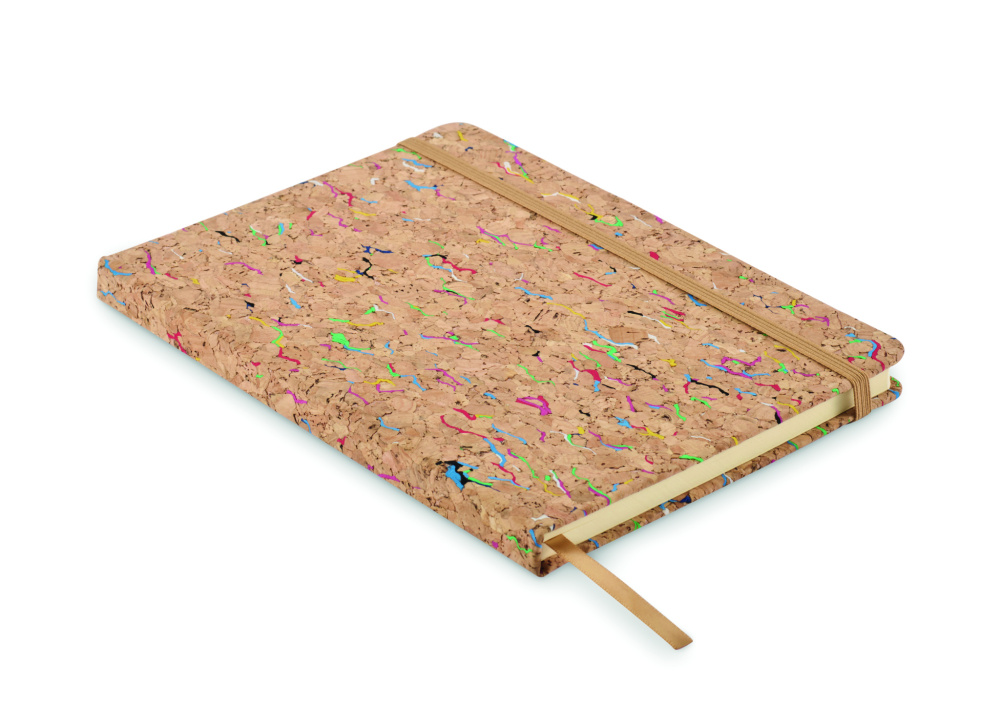 Logo trade promotional product photo of: A5 cork coloured notebook