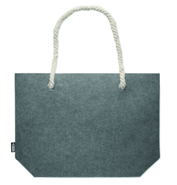 Logotrade promotional giveaway image of: RPET felt beach bag