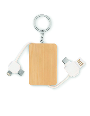 Logo trade business gift photo of: Key ring charging cable
