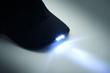 Logo trade promotional products image of: 5 panel LED cotton cap 220gr/m²