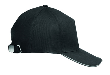 Logo trade advertising product photo of: 5 panel LED cotton cap 220gr/m²