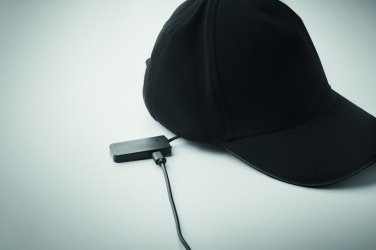 Logo trade promotional giveaways picture of: 5 panel LED cotton cap 220gr/m²