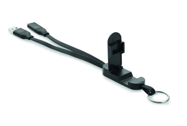 Logotrade promotional item picture of: 60W cable keyring recycled ABS