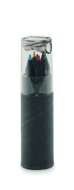 Logotrade promotional gifts photo of: 6 black colouring pencils