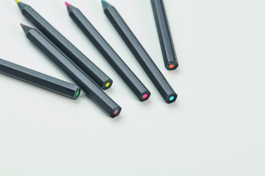 Logotrade promotional gifts photo of: 6 black colouring pencils