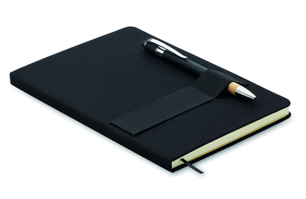 Logotrade promotional gift image of: A5 RPET notebook with pen