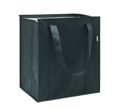 Logo trade promotional gift photo of: Non woven RPET cooler bag
