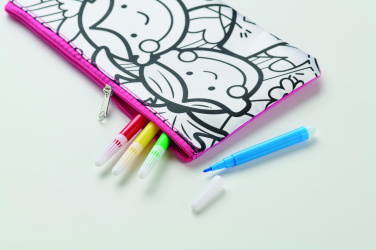 Logo trade corporate gifts image of: Pencil case with markers