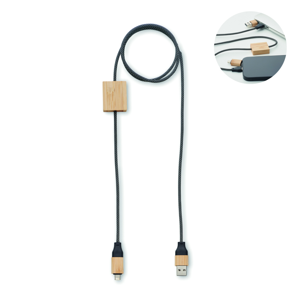 Logo trade corporate gifts image of: 60W charging cable