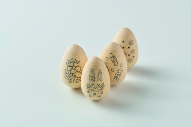 Logotrade promotional item picture of: Wooden eggs painting set