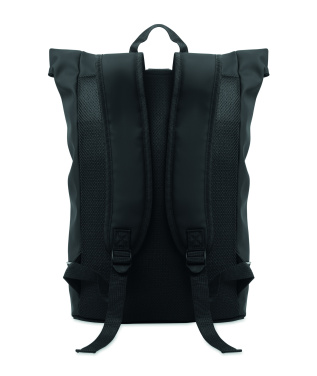 Logotrade advertising product picture of: Laptop 15" roll top PU backpack