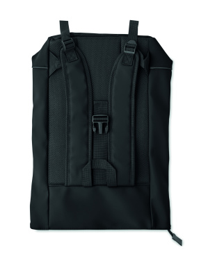 Logotrade promotional merchandise image of: Laptop 15" roll top PU backpack